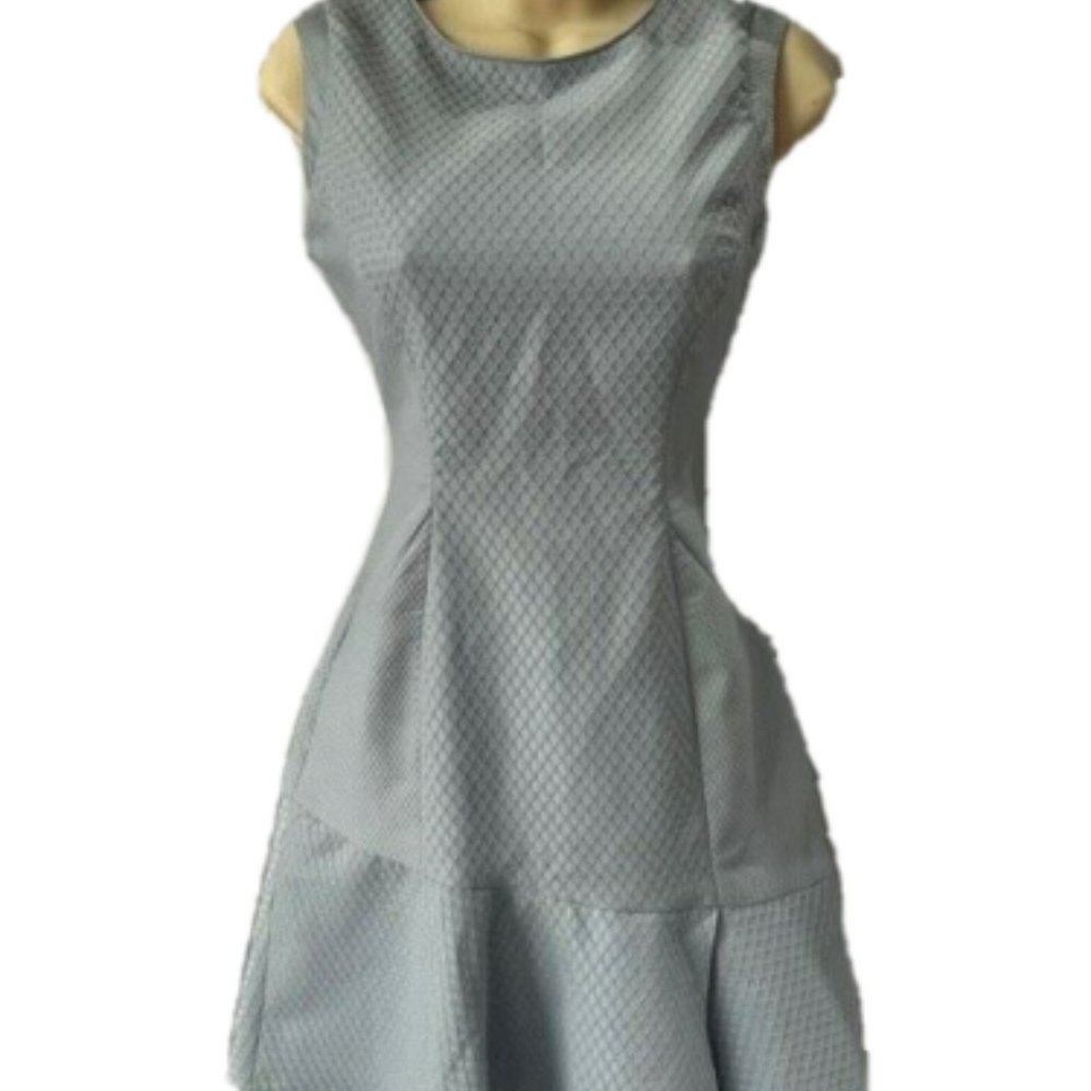 Reiss Periwinkle Blue Asymmetrical hemline dress SIZE 4
